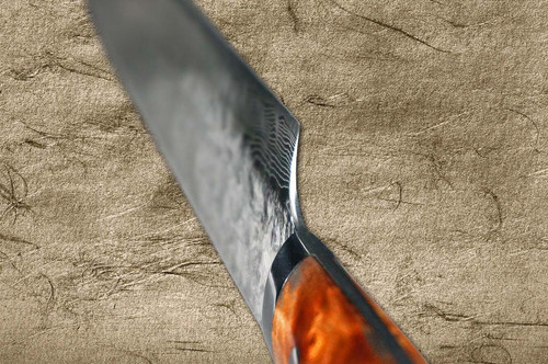 Takeshi Saji R2 Diamond Finish Damascus KRN Japanese Chef's