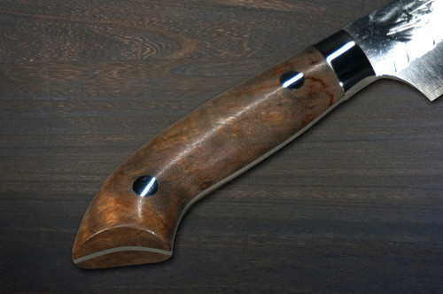 Takeshi Saji SRS13 Mirror Hammered Nomura Special Japanese Chefs Petty KnifeUtility 130mm with Karin Lump Handle
