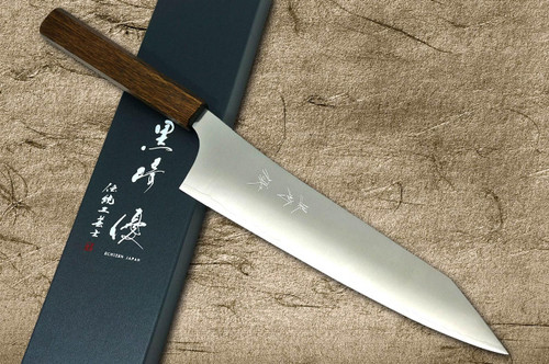 黒崎優　月光　vgxeos 牛刀　270 黒崎優 「新 月光」牛刀 包丁 270mm 拭き漆樫柄 – HAGAKURE
