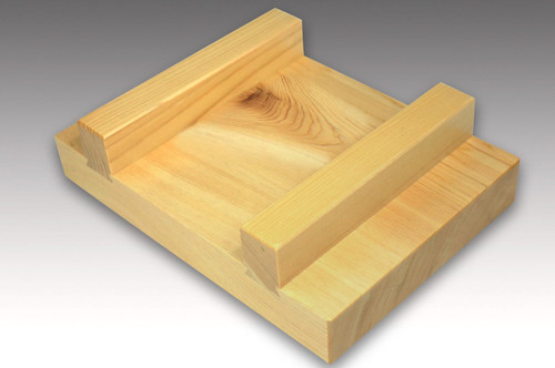 Sushi Sashimi Plate Hinoki Japanese Natural Wood Serving Board Dish Moridai with Knag Texture for 2 Persons