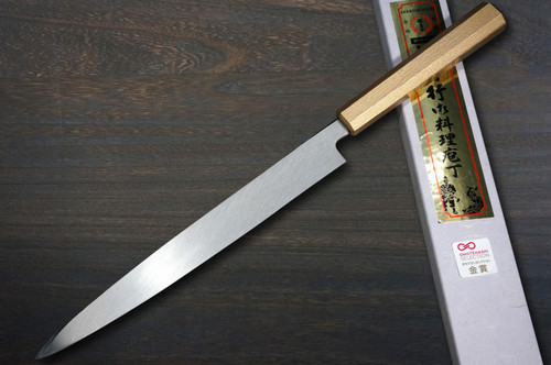 Sakai Takayuki INOX Japanese-style Nanairo Chefs YanagibaSashimi 210mm ABS Resin Handle Gold-Pearl