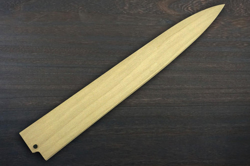 Left Handed Magnolia Saya Sheath with Ebony Pin for 270mm FuguhikiSashimi