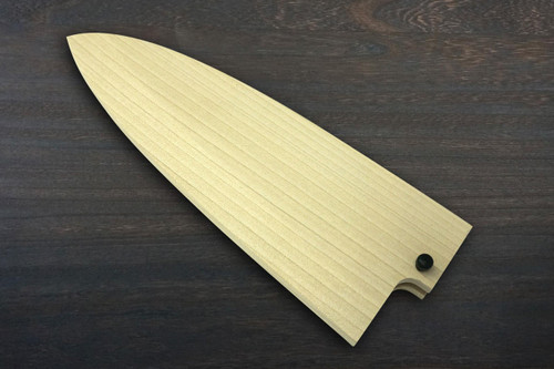 ばさし Left Handed] Magnolia Saya Sheath [with Ebony Pin] for 165mm Deba