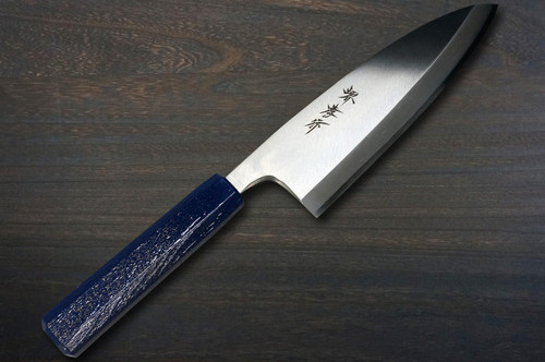 Sakai Takayuki INOX Japanese-style Nanairo Chefs Deba Knife 150mm ABS Resin Handle Blue-Pearl