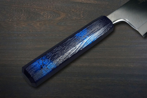 Sakai Takayuki INOX Japanese-style Nanairo Chefs Deba Knife 165mm ABS Resin Handle Blue-Tortoiseshell