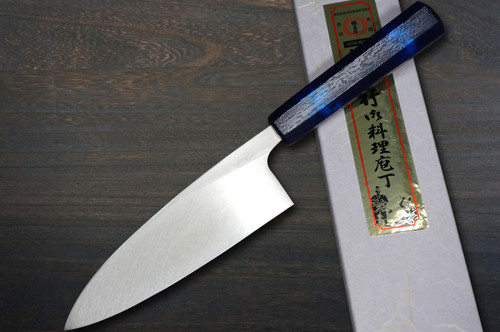 Sakai Takayuki INOX Japanese-style Nanairo Chefs Deba Knife 165mm ABS Resin Handle Blue-Tortoiseshell