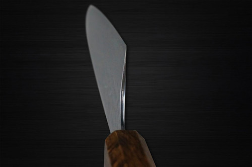 Yu Kurosaki R2(SG2) Hammered SENKO-EI WA OK8B Japanese Chef's Bunka Knife 165mm with Urushi Lacquered Oak Handle 