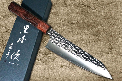 Kei Kobayashi R2 Special Finished CS Japanese Chef's Knife SET  (Gyuto210-Slicer-Santoku-Vegetable-Petty) with Red Lacquered Wood Handle