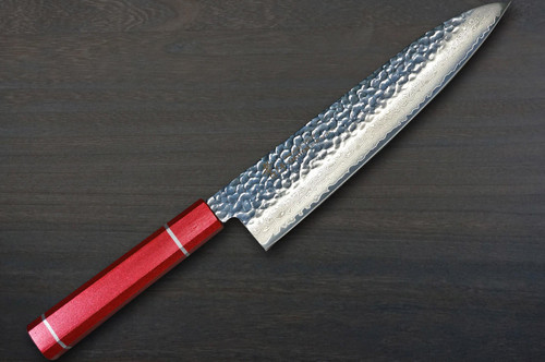 Sakai Takayuki 33-Layer VG10 Damascus Urushi Chefs Gyuto Knife 240mm with Japanese Lacquered Oak Handle KOUSEKI