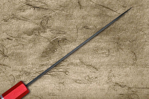 Sakai Takayuki Non-Stick Coating VG10 Hammered WA KUROKAGE Japanese Chefs Petty KnifeUtility 150mm with Japanese Lacquered Oak Handle KOUSEKI