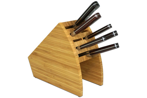 Miki Blacksmith Bamboo Knife Stand Knife Block for 210mm 8.3 inch Knife Blade