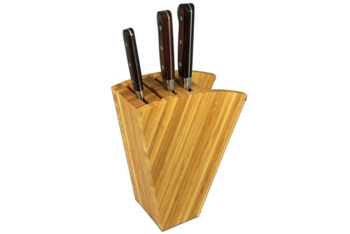Miki Blacksmith Bamboo Knife Stand Knife Block Light for 210mm 8.3 inch Knife Blade