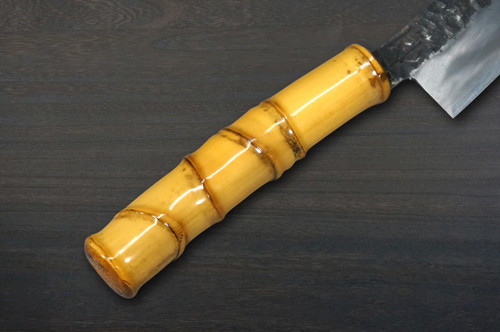 Shojiro Yasugi Steel Kurouchi (Bamboo Handle) Japanese Chef's Petty Knife(Utility) 130mm 