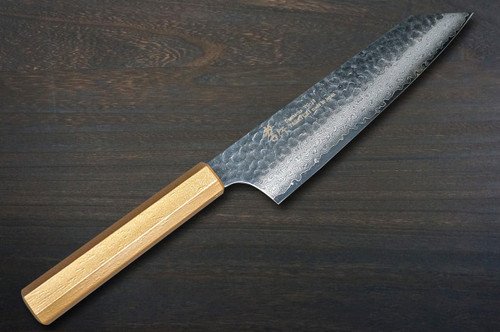 Sakai Takayuki 33-Layer VG10 Damascus Nanairo Chef's Kengata-Gyuto Knife 190mm ABS Resin Handle [Gold-Pearl] 