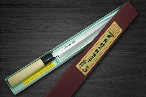 Sakai Takayuki Kasumitogi Buffalo Tsuba Japanese Chef's Fuguhiki(Sashimi) 300mm 