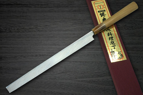 Sakai Takayuki Kasumitogi Buffalo Tsuba Japanese Chef's Takohiki(Sashimi) 240mm 