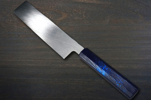 Sakai Takayuki INOX Japanese-style Nanairo Chef's Usuba(Vegetable) 210mm ABS Resin Handle [Blue-Tortoiseshell] 