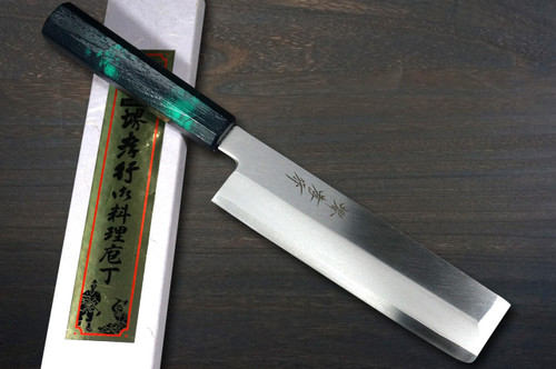Sakai Takayuki INOX Japanese-style Nanairo Chef's Usuba(Vegetable) 180mm ABS Resin Handle [Green-Tortoiseshell] 