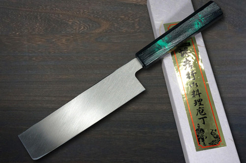 Sakai Takayuki INOX Japanese-style Nanairo Chef's Usuba(Vegetable) 180mm ABS Resin Handle [Green-Tortoiseshell] 