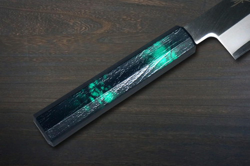 Sakai Takayuki INOX Japanese-style Nanairo Chef's Usuba(Vegetable) 180mm ABS Resin Handle [Green-Tortoiseshell] 