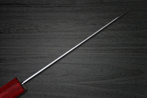 Yoshimi Kato 63 Layer VG10 Black Damascus RS8R Japanese Chef's Bunka Knife 170mm with Red-Ring Octagonal Handle 