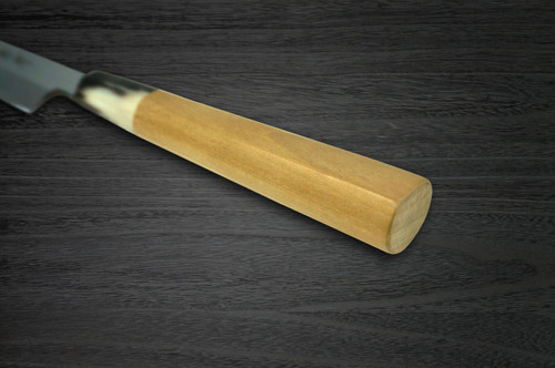 [Left Handed] Sakai Takayuki Kasumitogi Buffalo Tsuba Japanese Chef's Yanagiba(Sashimi) 180mm 