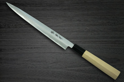 [Left Handed] Sakai Takayuki Kasumitogi Buffalo Tsuba Japanese Chef's Yanagiba(Sashimi) 300mm 