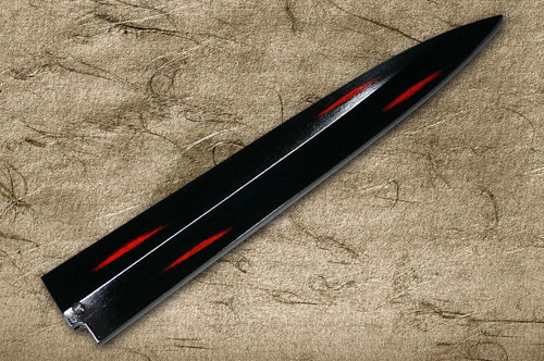 Shikisai Lacquered Saya Sheath [with Ebony Pin] [Akebono] for 240mm Yanagiba(Sashimi) 