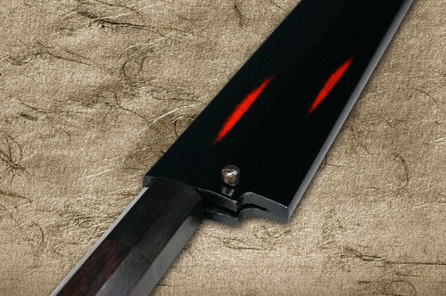 Shikisai Lacquered Saya Sheath [with Ebony Pin] [Akebono] for 300mm Yanagiba(Sashimi) 