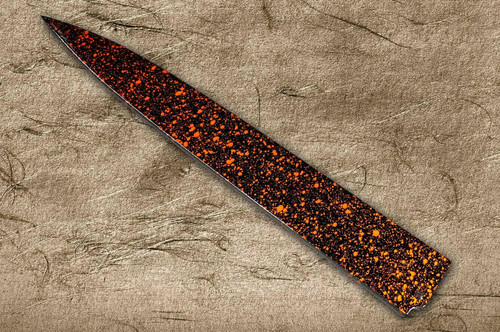 Shikisai Lacquered Saya Sheath [with Ebony Pin] [Kincha] for 210mm Yanagiba(Sashimi) 