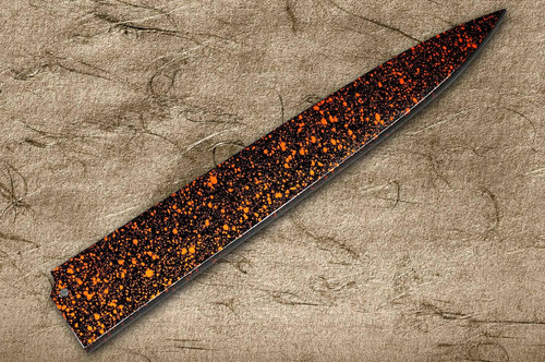 Shikisai Lacquered Saya Sheath [with Ebony Pin] [Kincha] for 330mm Yanagiba(Sashimi) 