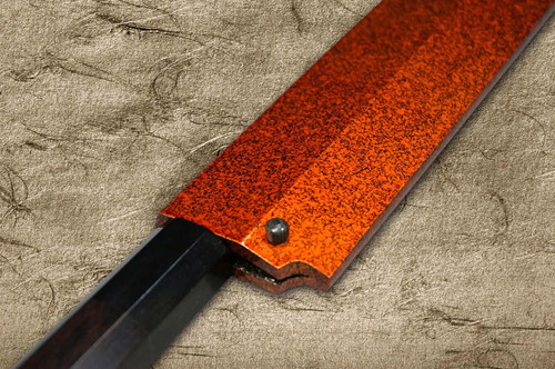 Shikisai Lacquered Saya Sheath [with Ebony Pin] [Hikari] for 210mm Yanagiba(Sashimi) 