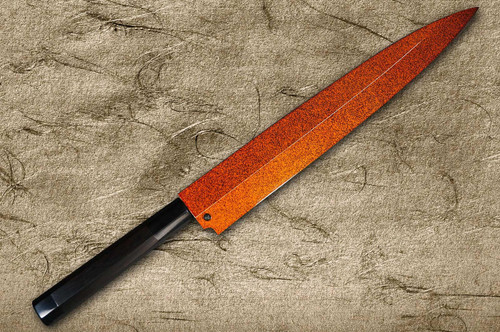 Shikisai Lacquered Saya Sheath [with Ebony Pin] [Hikari] for 270mm Yanagiba(Sashimi) 