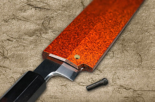 Shikisai Lacquered Saya Sheath [with Ebony Pin] [Hikari] for 330mm Yanagiba(Sashimi) 