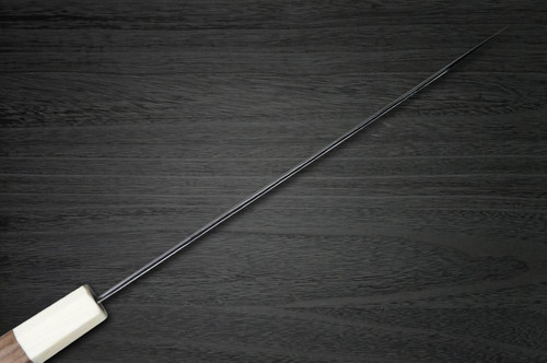 Yu Kurosaki R2(SG2) Hammered SENKO-EI WA WN8W Japanese Chef's Slicer(Sujihiki) 240mm with Wood-Grain Ring Walnut Handle 