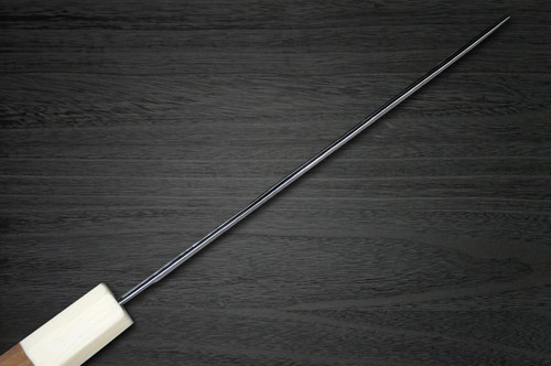 Yu Kurosaki R2(SG2) Hammered SENKO-EI WA WN8W Japanese Chef's Nakiri(Vegetable) 165mm with Wood-Grain Ring Walnut Handle 