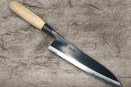 Muneaki EDOUCHI White Steel Kurouchi Japanese Chef's Gyuto Knife 165mm with WhiteOak Handle 