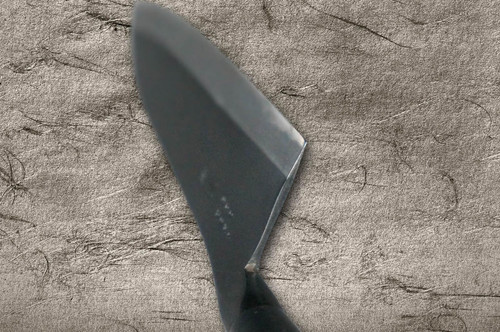 Muneaki EDOUCHI White Steel Kurouchi Japanese Chef's Gyuto Knife 165mm with WhiteOak Handle 