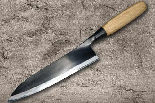 Muneaki EDOUCHI White Steel Kurouchi Japanese Chef's Gyuto Knife 165mm with WhiteOak Handle 