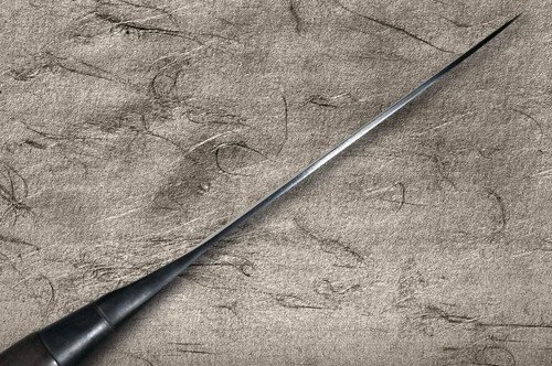 Muneaki EDOUCHI White Steel Kurouchi Japanese Chef's Gyuto Knife 165mm with Ebony Handle 