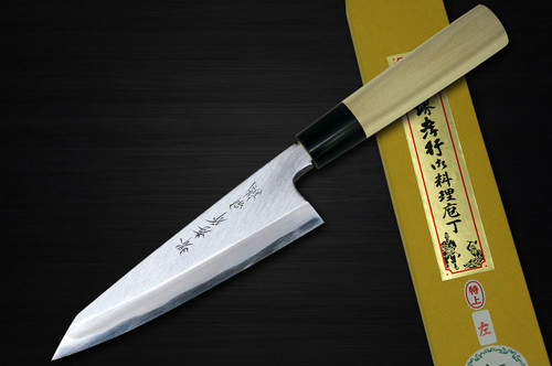 [Left Handed] Sakai Takayuki Tokujyo Supreme (White 2 steel) Japanese Chef's Wa-Honesuki(Boning) 150mm 