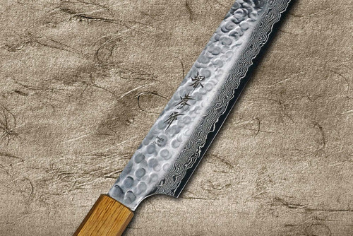 Sakai Takayuki 45-Layer Damascus Urushi Japanese Chef's Kengata-Yanagiba(Sashimi) 300mm 