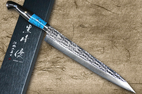 Yu〜suke Yu Kurosaki VG XEOS Gekko Sujihiki 270mm – Knifewear - Handcrafted