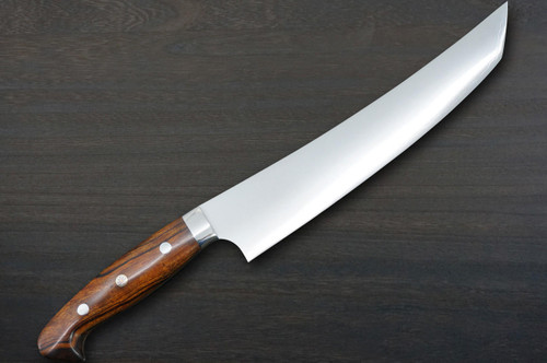 Yu Kurosaki HAP40 Japanese Chef's Sakimaru-Slicer(Sujihiki) 225mm with Desert Ironwood Handle Mukamura Model 