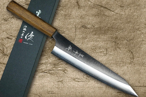 黒崎優 牛刀 210mm 未使用 黒崎優 「閃光・流」牛刀 包丁 210mm オリーブ×ターコイズリング