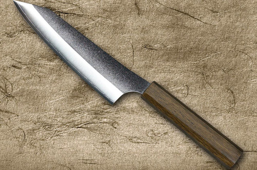 Yu Kurosaki VG-XEOS NEW GEKKO WA OK8M Japanese Chef's Bunka Knife 165mm with Urushi Lacquered Oak Handle 