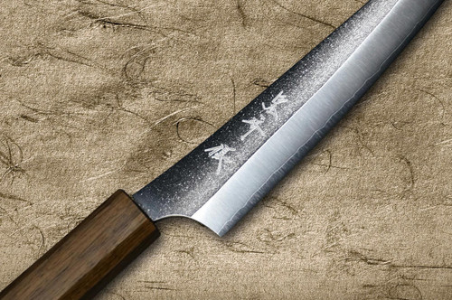 Yu Kurosaki VG-XEOS NEW GEKKO WA OK8M Japanese Chef's Petty Knife(Utility) 150mm with Urushi Lacquered Oak Handle 