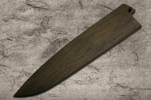 Magnolia Saya Sheath Dark Brown [with Ebony Pin] for 180mm Chef Knife(Gyuto) 