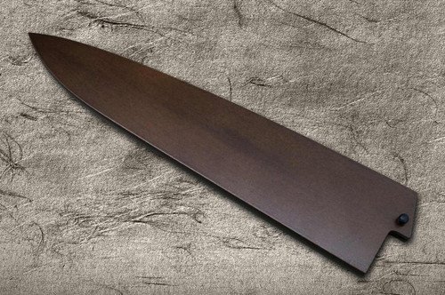 Magnolia Saya Sheath Dark Brown [with Ebony Pin] for 270mm Chef Knife(Gyuto) 