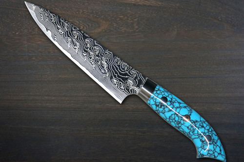 Takeshi Saji R2 Diamond Finish Damascus TCA-NNM Japanese Chef's